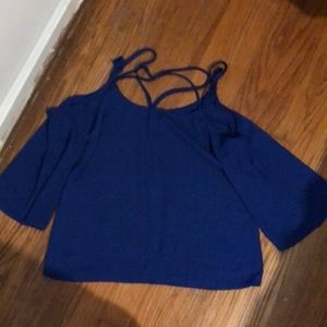 royal blue tunic with fun straps